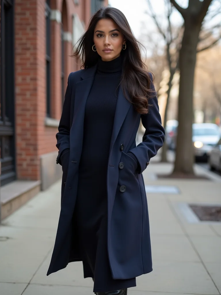 tailored blazer over knit
