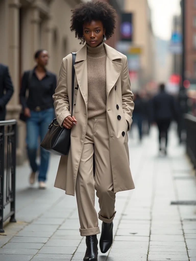 lightweight layered polished commuter look