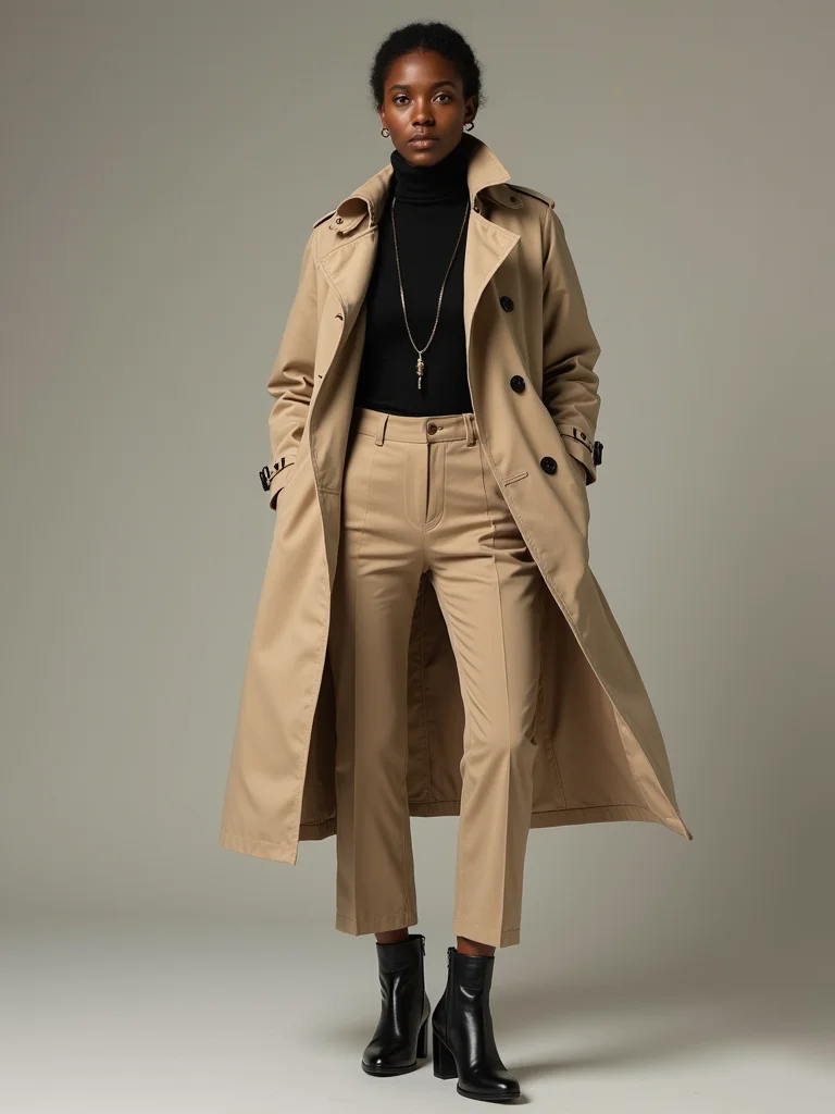 timeless water resistant neutral trench