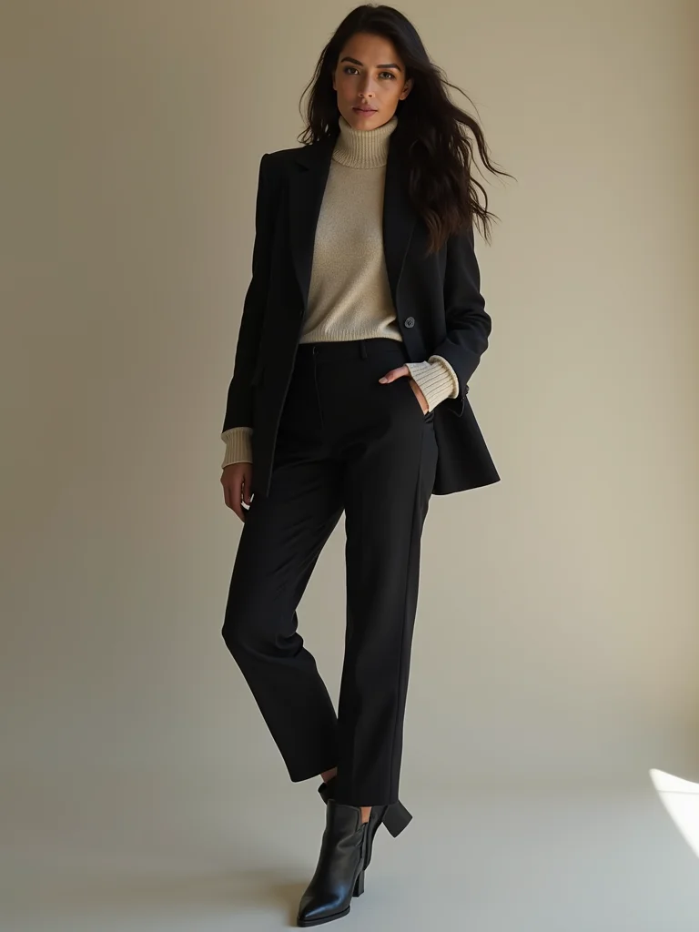tailored blazers over knits
