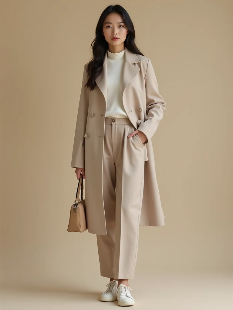 slim layered polished neutral silhouettes