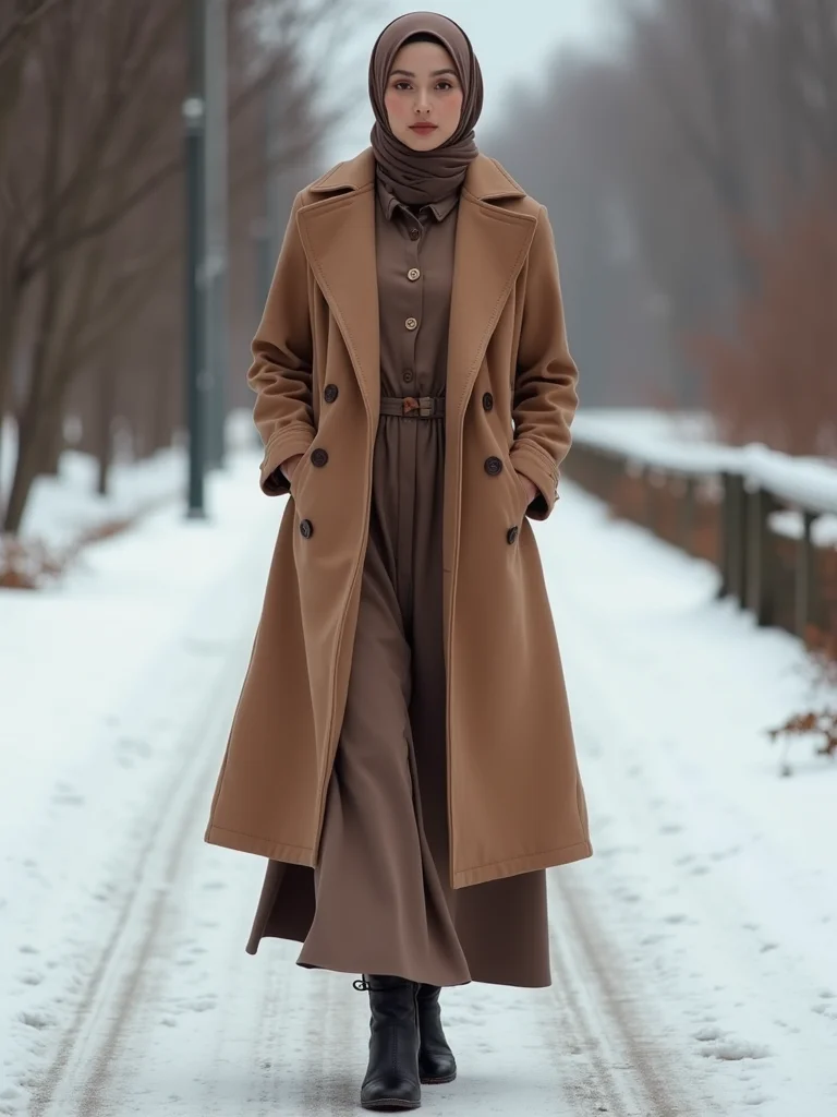 tailored layered coats cinched waist