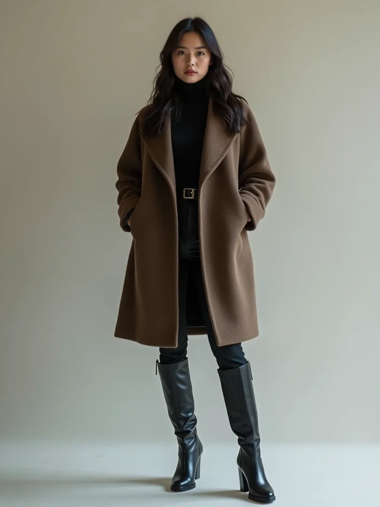 streamlined leather boots elevate outfits