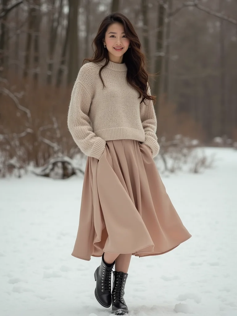 luxe knit with midi