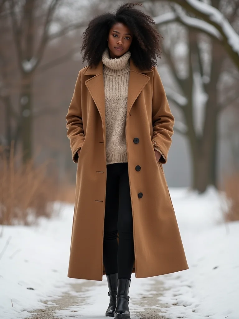 structured coat sleek leggings