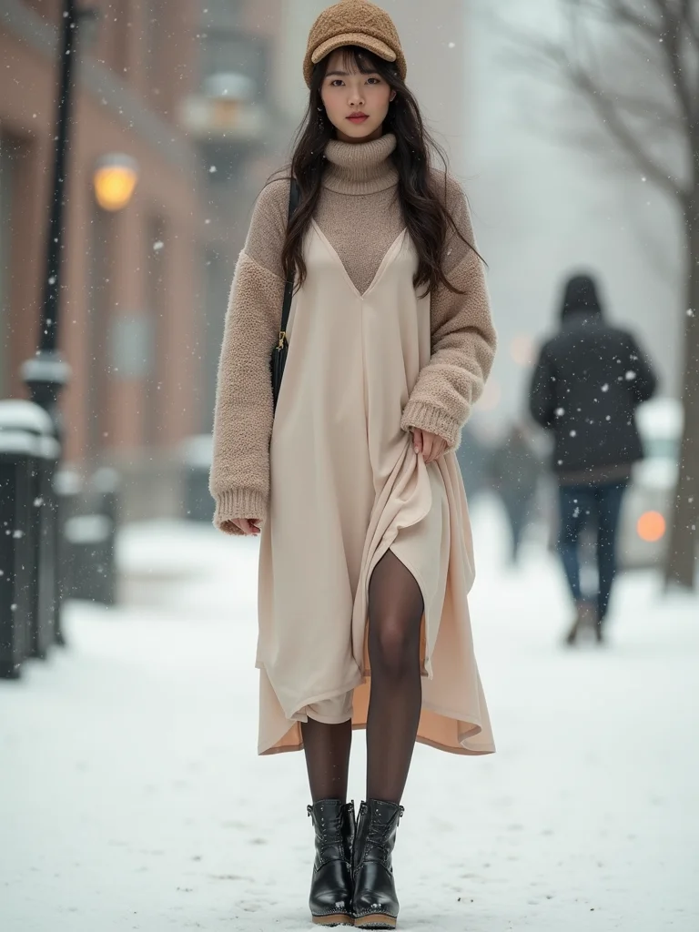 slim turtleneck under slip