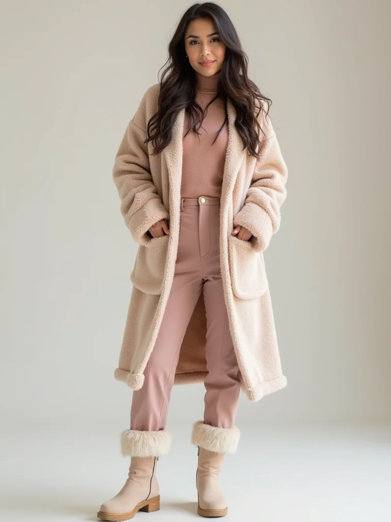 subtle faux fur luxe accents