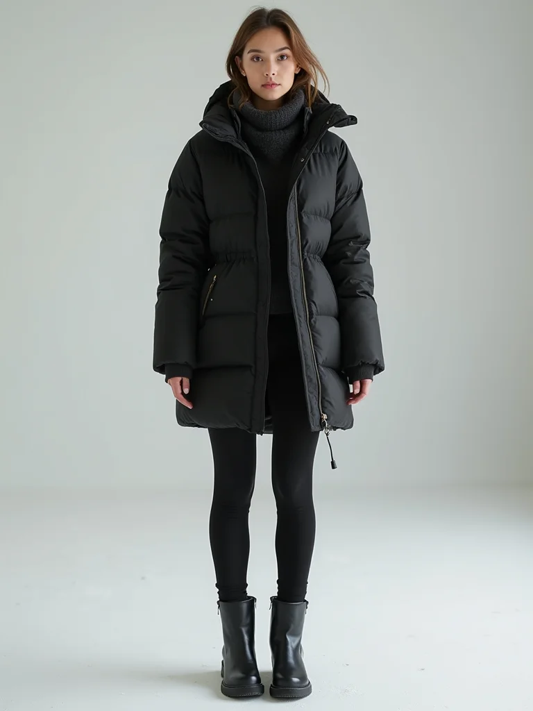 tailored matte functional insulated jacket