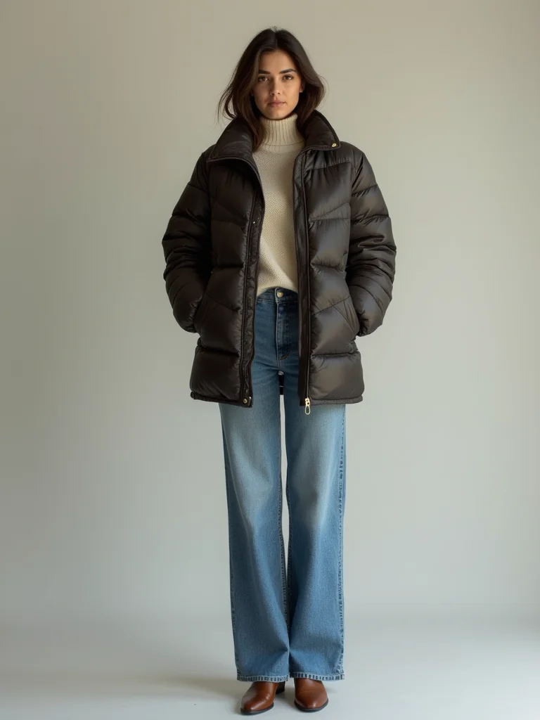 boxy quilt streamlined denim