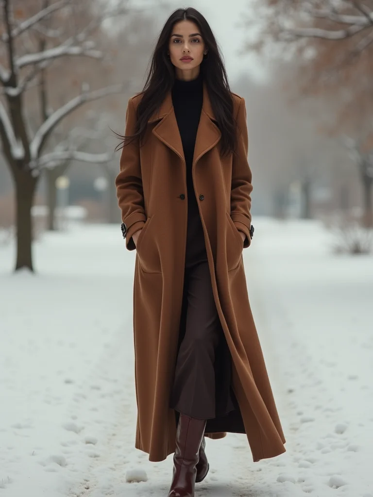 structured coats for long skirts