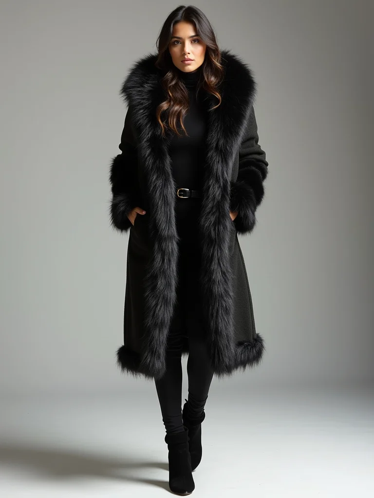 faux fur glamorous winter accents