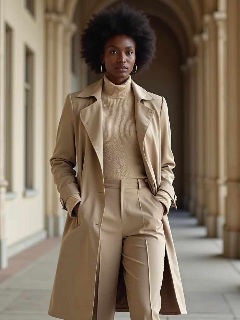 structured trench lightweight sweater