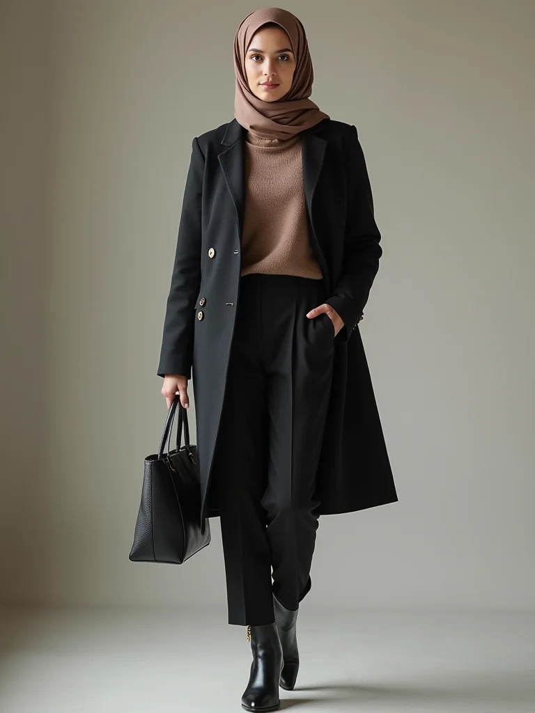 tailored layers with polished accessories