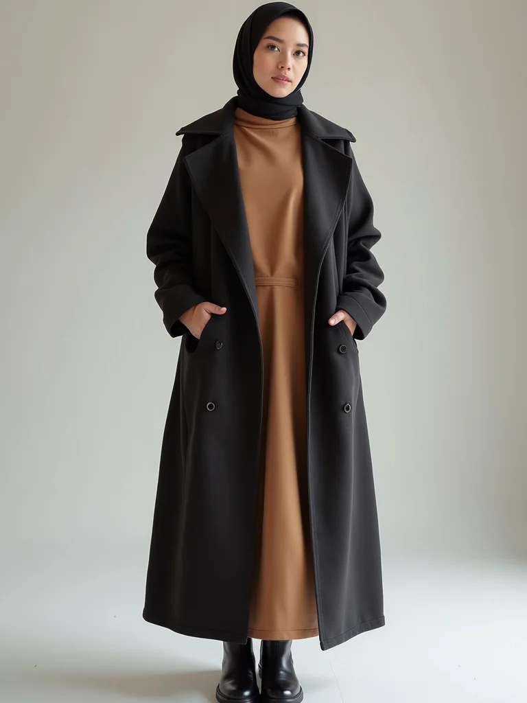 roomy warm layering abayas