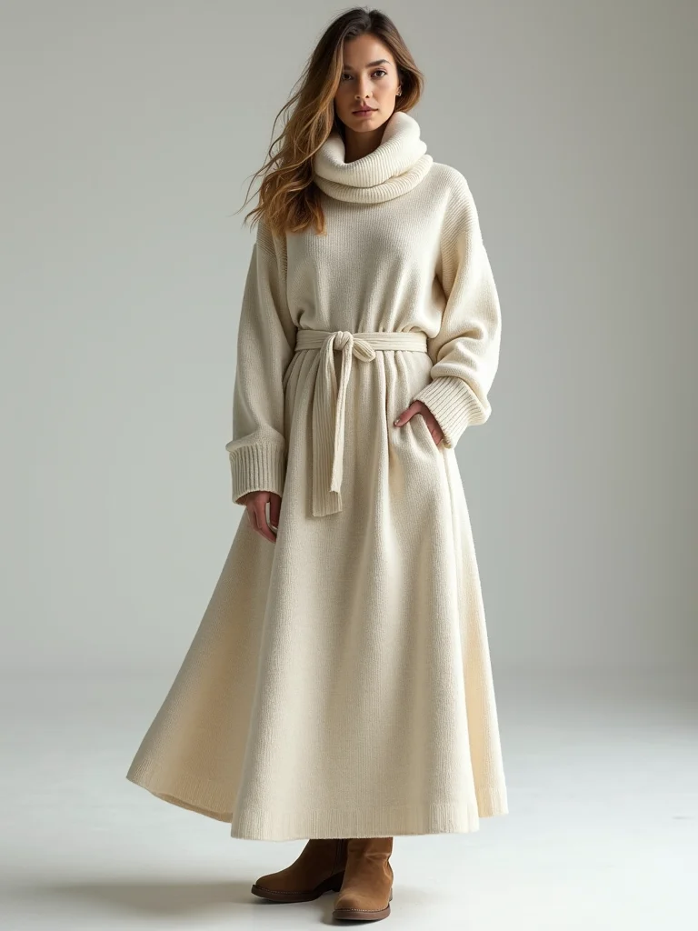 belted maxi defines waist