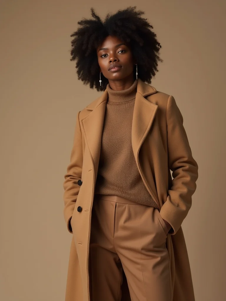camel and cocoa tonal elegance
