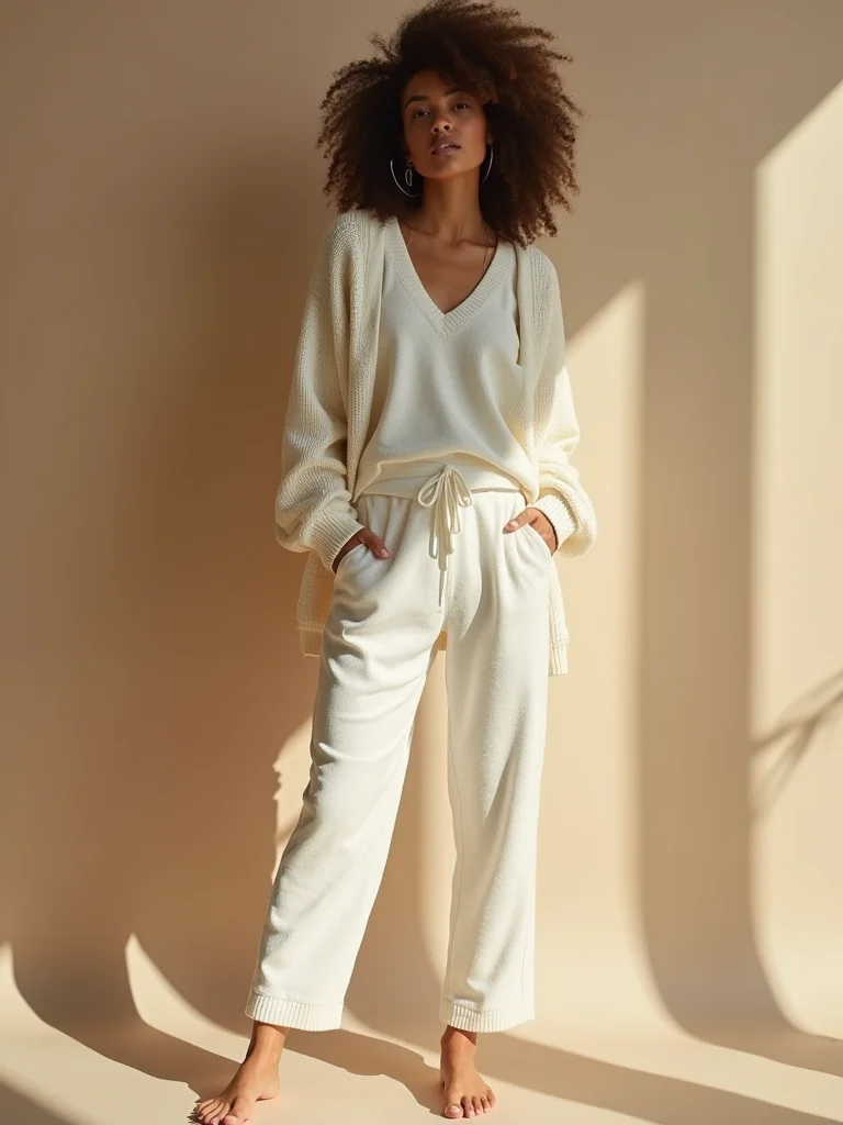 cozy tailored joggers ensemble