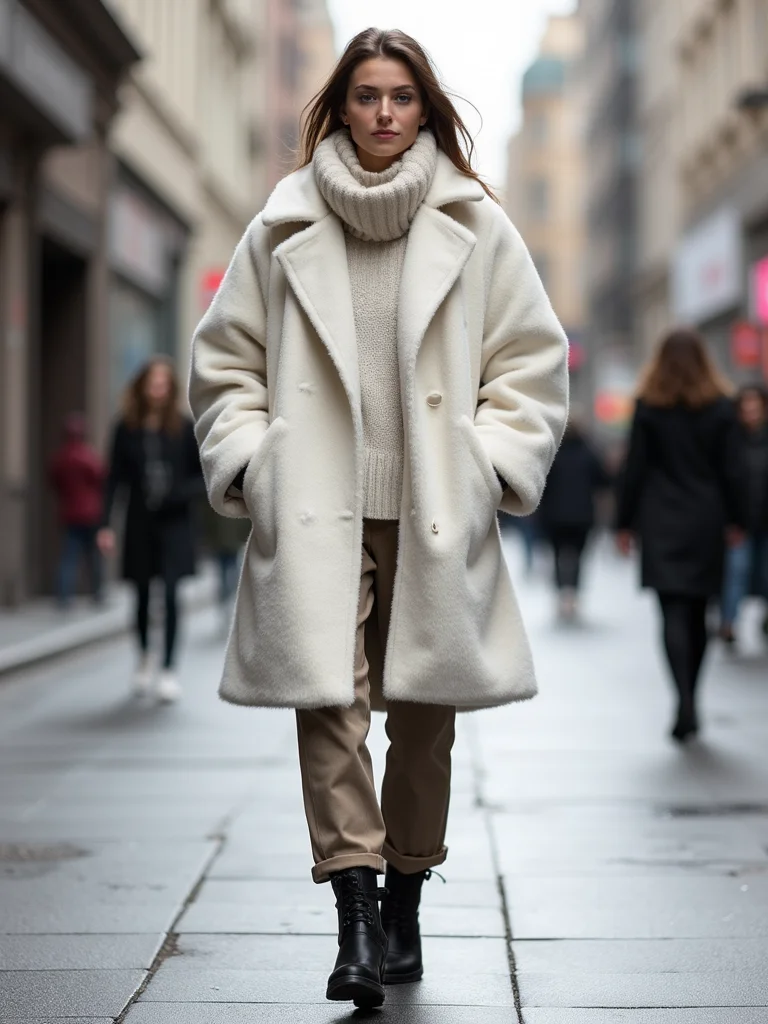 oversized coats slim layers