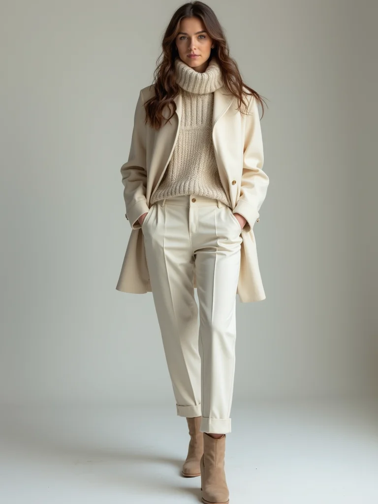 warm tailored layered trouser choices