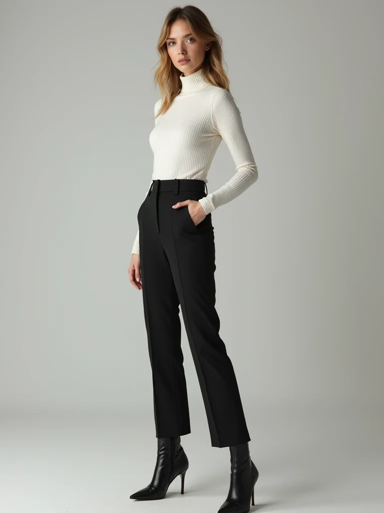 sleek layered winter polished silhouette