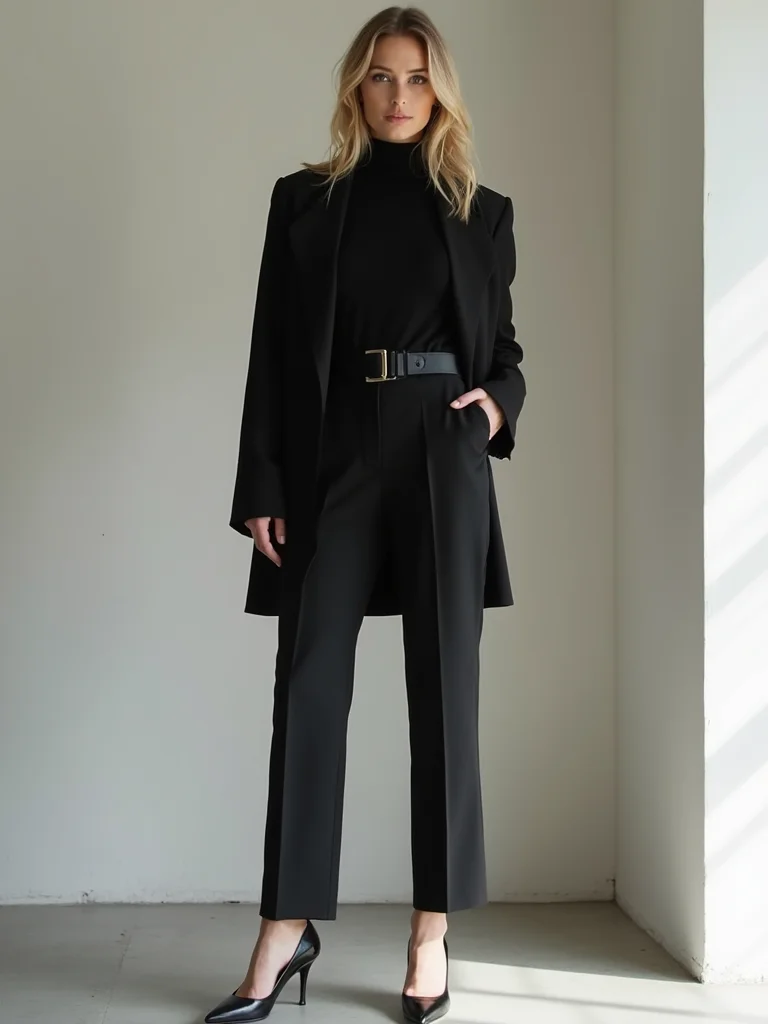 sleek turtleneck chic foundation