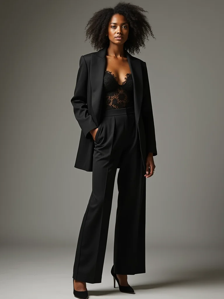 waist defining blazer over camis