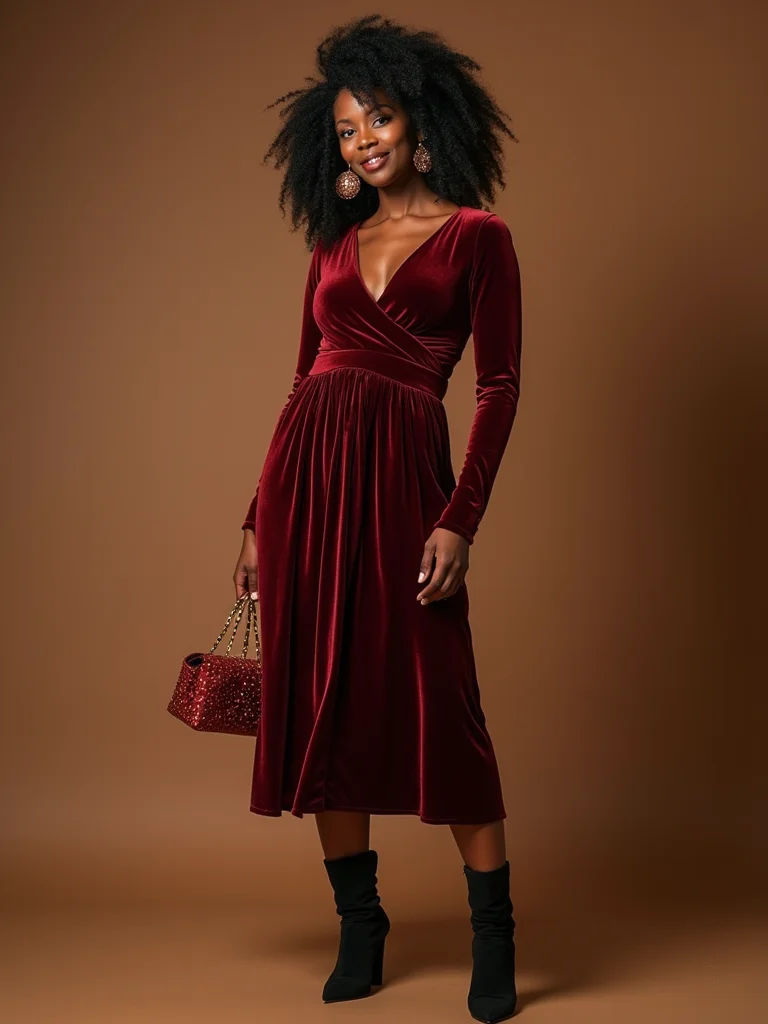 layered velvet winter elegance