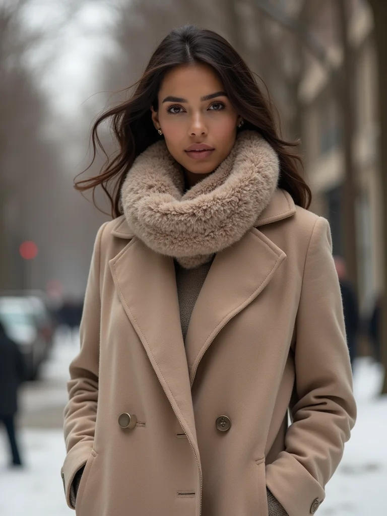 let scarf command the outfit