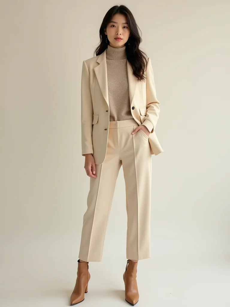 tailored blazers with cashmere