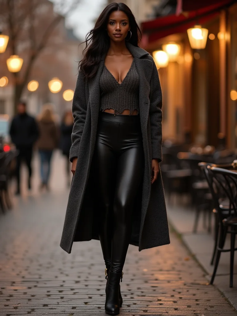 cozy layered chic date night