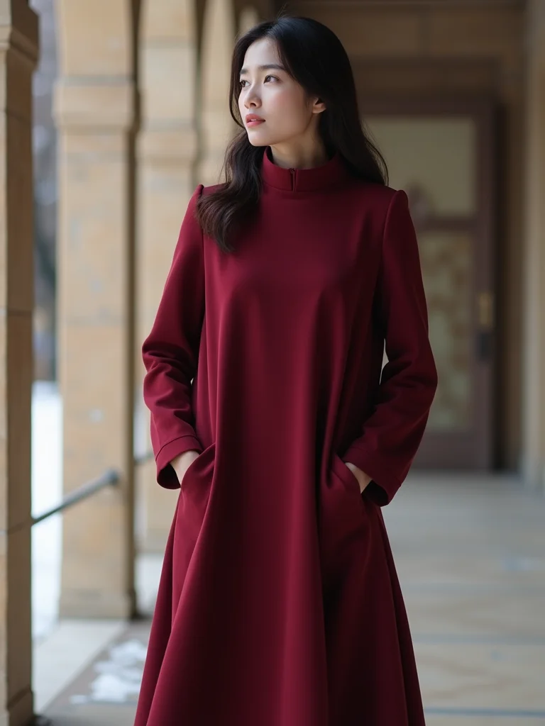 high necks long sleeves