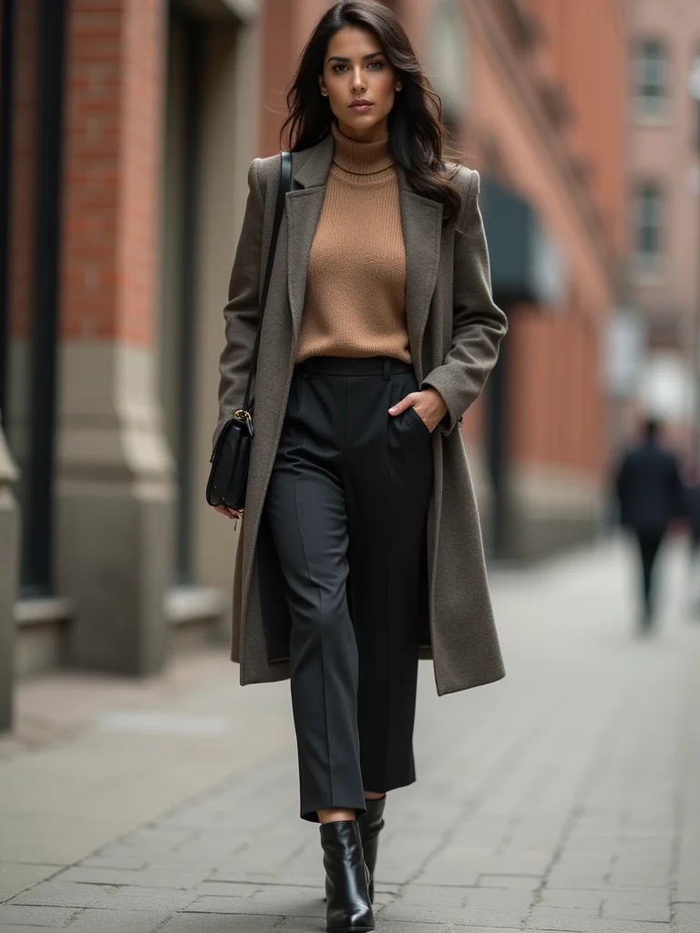 structured cozy office layering