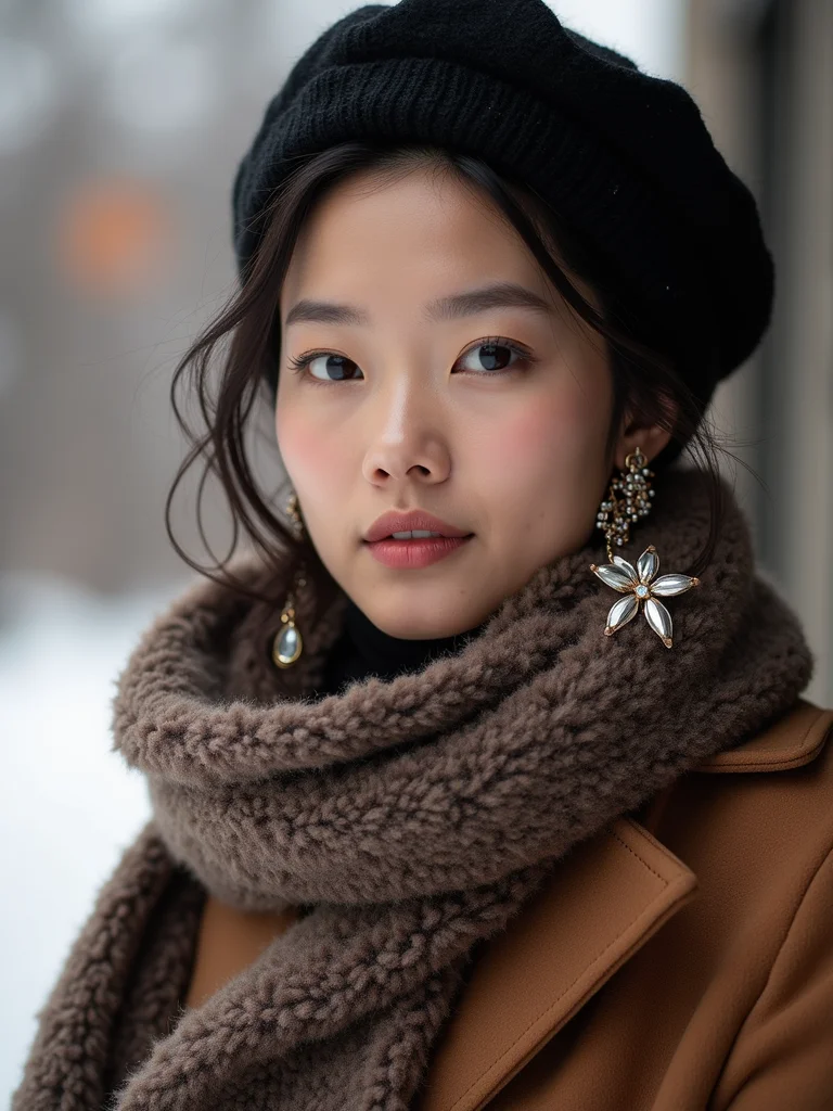 bold scarves earrings brooches