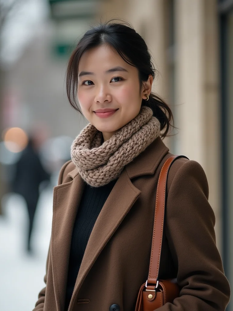 refined cozy professional accessory mix