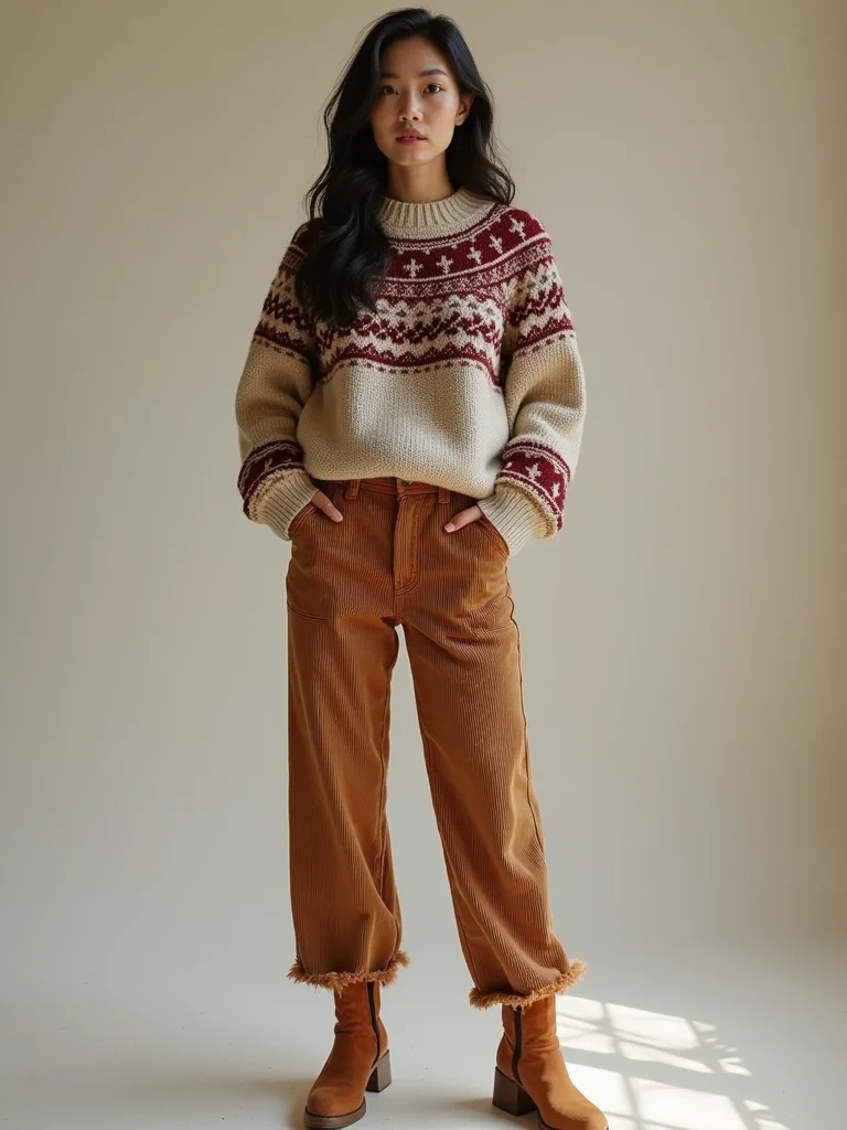 textured cozy patterned contrast