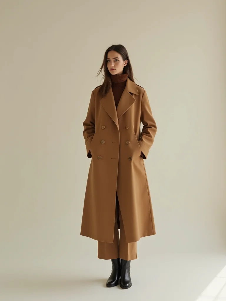 streamlined coat refined minimalism