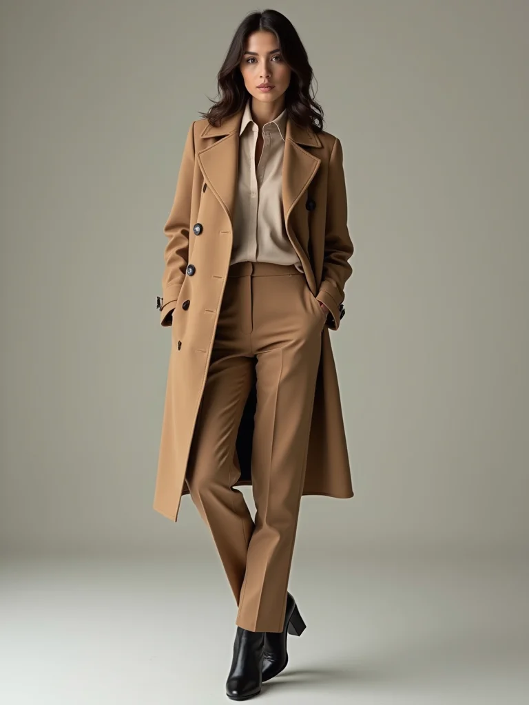 layered neutral polished weatherproof tailoring