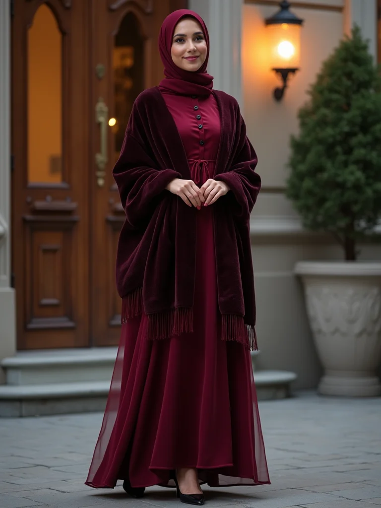 velvet silk pashmina elegance