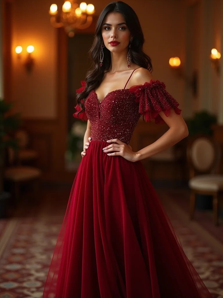 jewel toned velvet and crimson