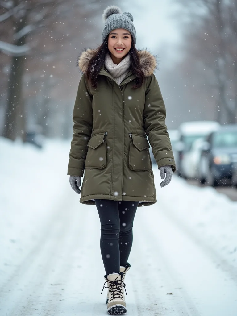waterproof insulated parka ensemble