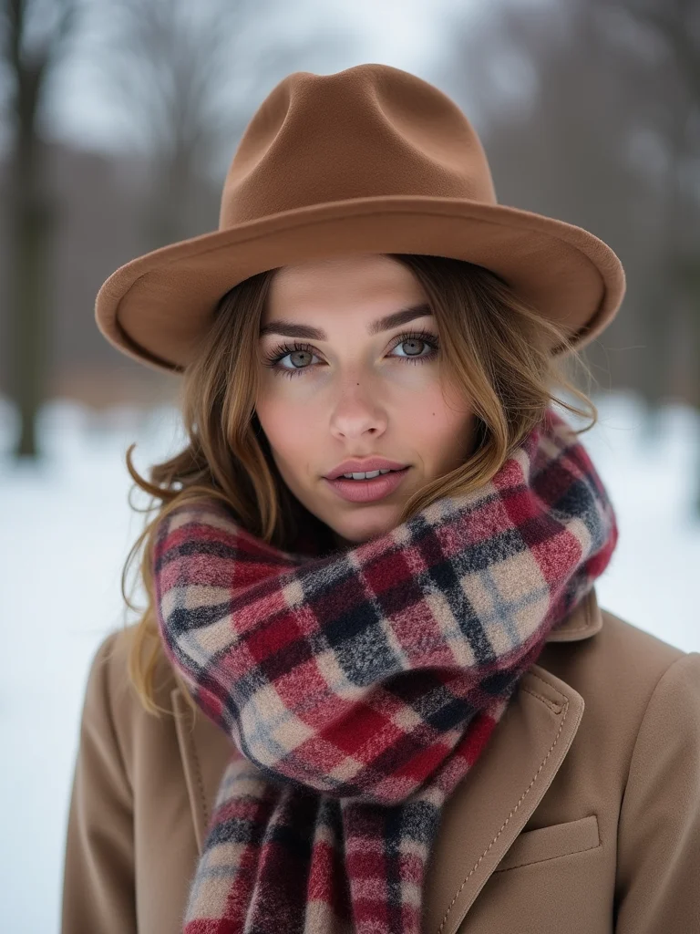 bold scarf structured hat_anchor