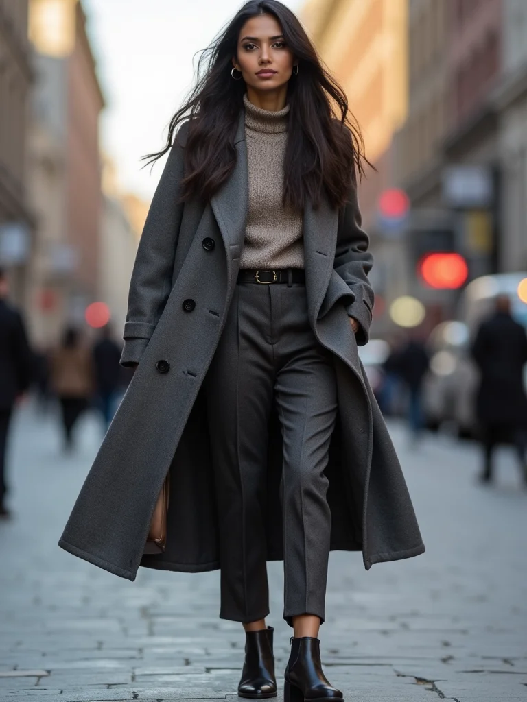 layered professional winter essentials
