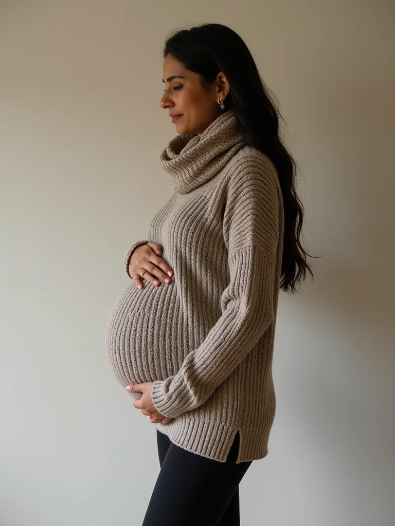 breathable layered winter maternity