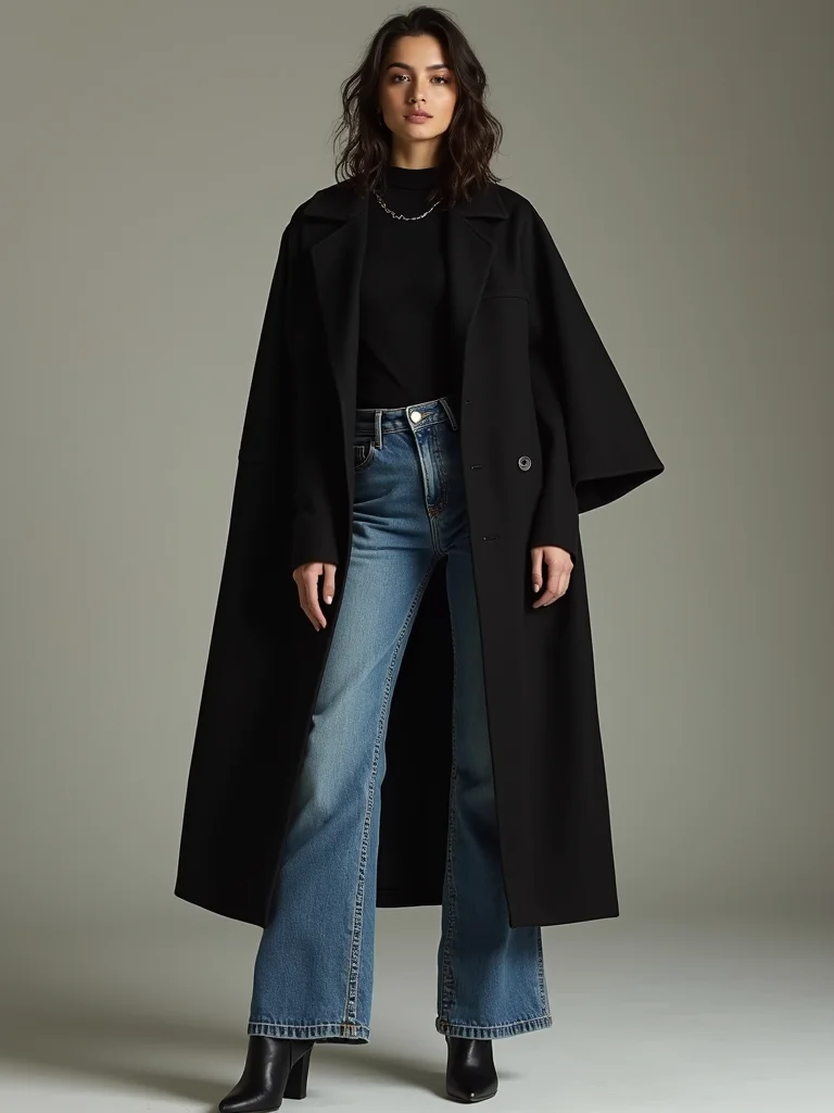 tailored wool cape ensemble
