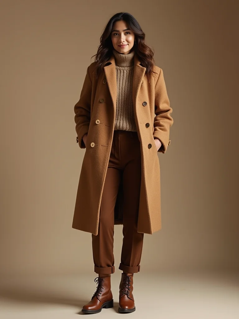 cozy polished textured winter dressing
