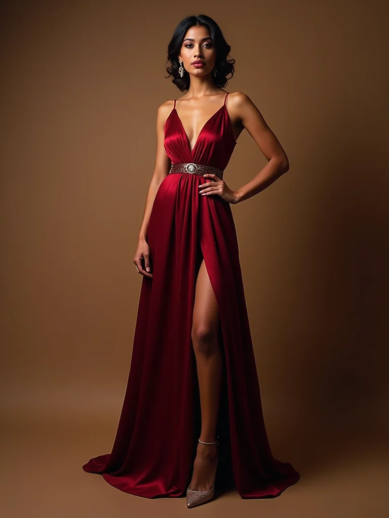 jewel tone statement evening wear