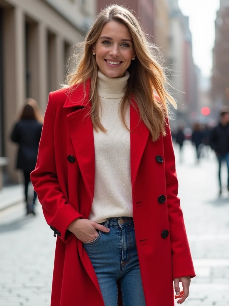 bold coat minimal layers