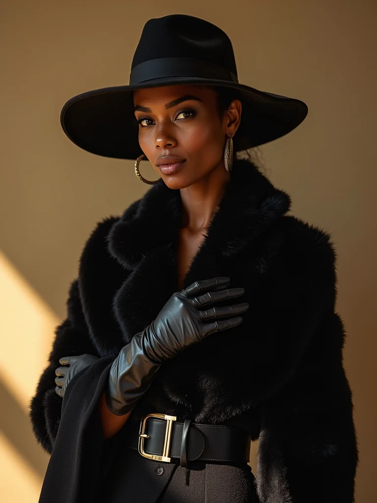 sculpted gloves brimmed hats belts
