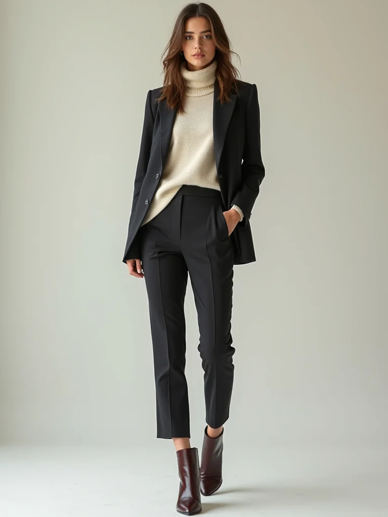 sculpted booties cropped culottes