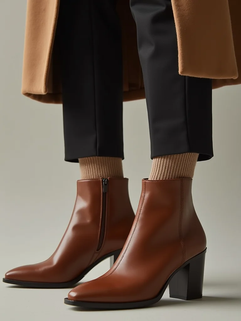 streamlined boots tucked socks